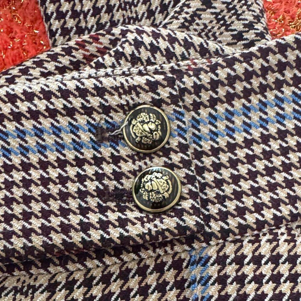 Veronica Beard Multicolor Houndstooth Pants - Picture 6 of 6